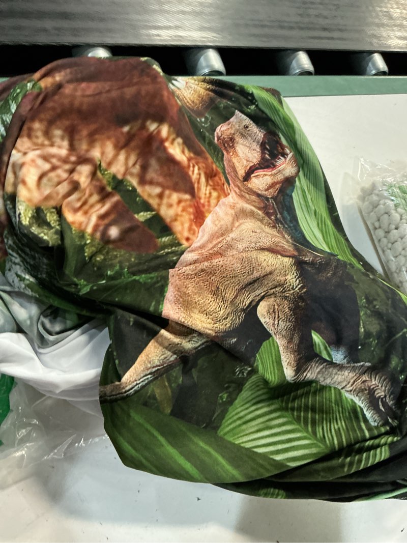 Condition photo showing Good Condition for nivius photo dinosaur party arch backdrop cover, jungle stretchable arch stand cloth for kids birthday party, t-rex background decor for indoor outdoor events (6.5x3ft,zus-gx-256-arch) 6.5x3ft zus-gx-256-arch