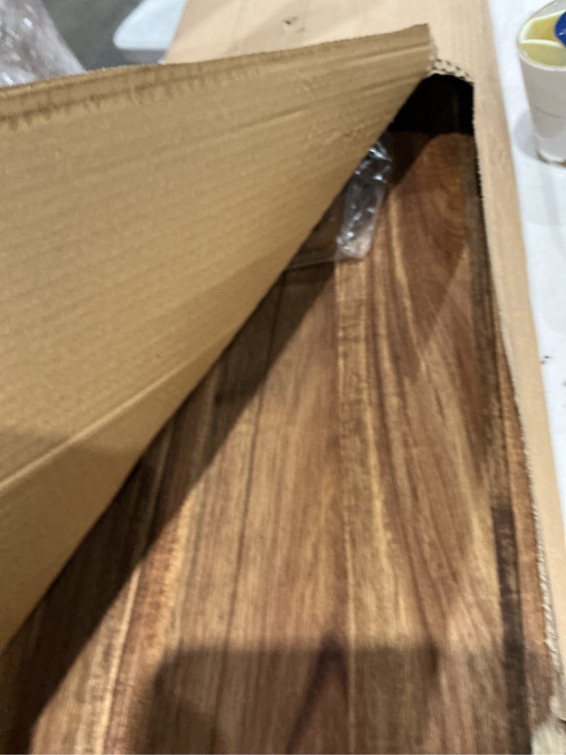 Condition photo showing Good Condition for large charcuterie board with cheese knife set,36 x 12 inch acacia wood large serving tray with handles,long wooden serving board with 30pcs wax paper,3ft extra long cheese board 36 inches