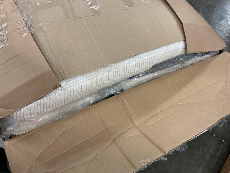 Condition photo showing As Is for Furmax Sectional Couches for Living Room, U-Shaped Sofa Couch with Linen Fabric, 4 Seat Sofa Set with Double Chaise for Apartment (Corduroy, Beige)