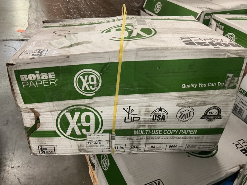 Condition photo showing Good Condition for boise x-9 multi-use copy paper  8.5  x 11  letter  92 bright white  20 lb.  10 ream carton (5 000 sheets)