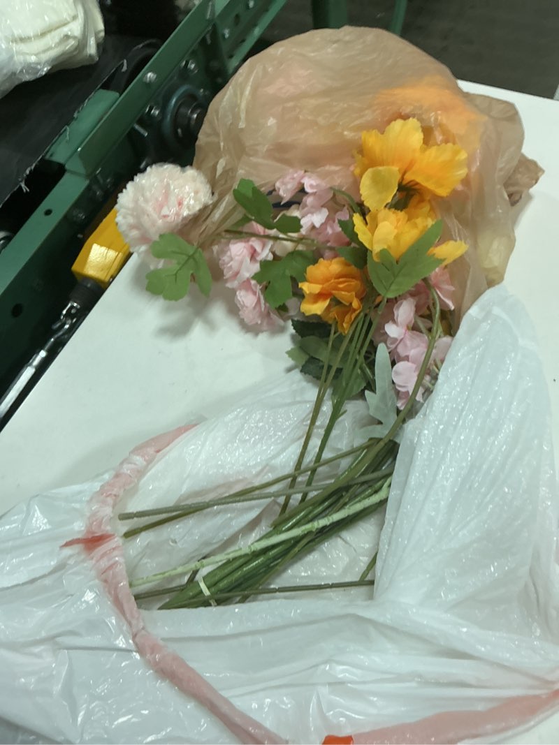 Condition photo showing As Is for 21 pcs wildflower arch backdrop decorations for graduation realistic floral class of 2026 graduate photography background floral graduation decorations for congrats grad party decor