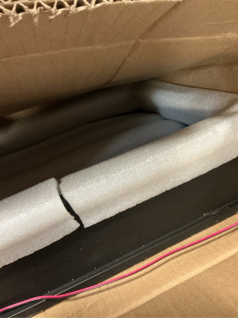 Condition photo showing Good Condition for LED Shower Niche 24" x 12", Stainless Steel No Tile Needed Wall Niche with Light, Recessed Shower Shelf for Bathroom Storage Insert Installation (Matte Black) 1 Niche with LED