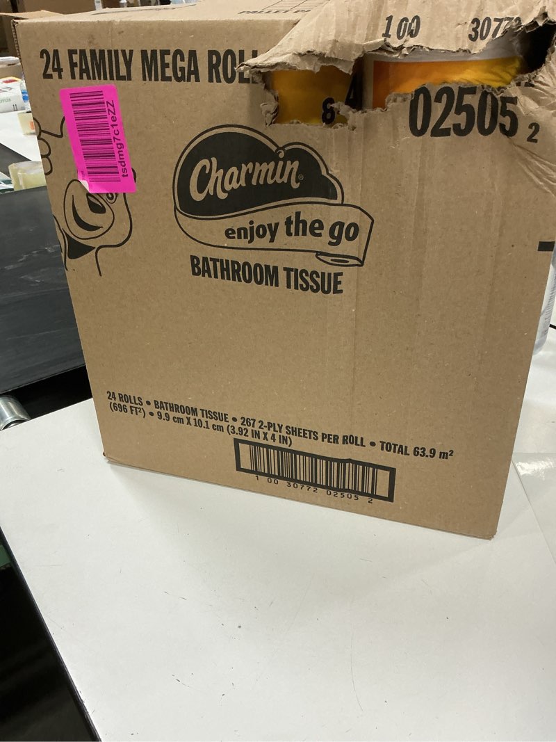 Condition photo showing New/Like New for Charmin Ultra Soft Cushiony Touch Toilet Paper, 24 Family Mega Rolls = 123 Regular Rolls