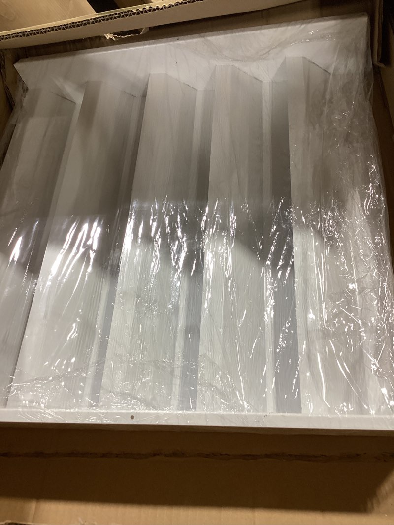 Condition photo showing Good Condition for 19.6x19.6 in outdoor ac unit wind deflector, air conditioner vent louver universal mini split air baffle for anti-direct blowing shield 50x50x9 cm/19.7x19.7x3.54 in