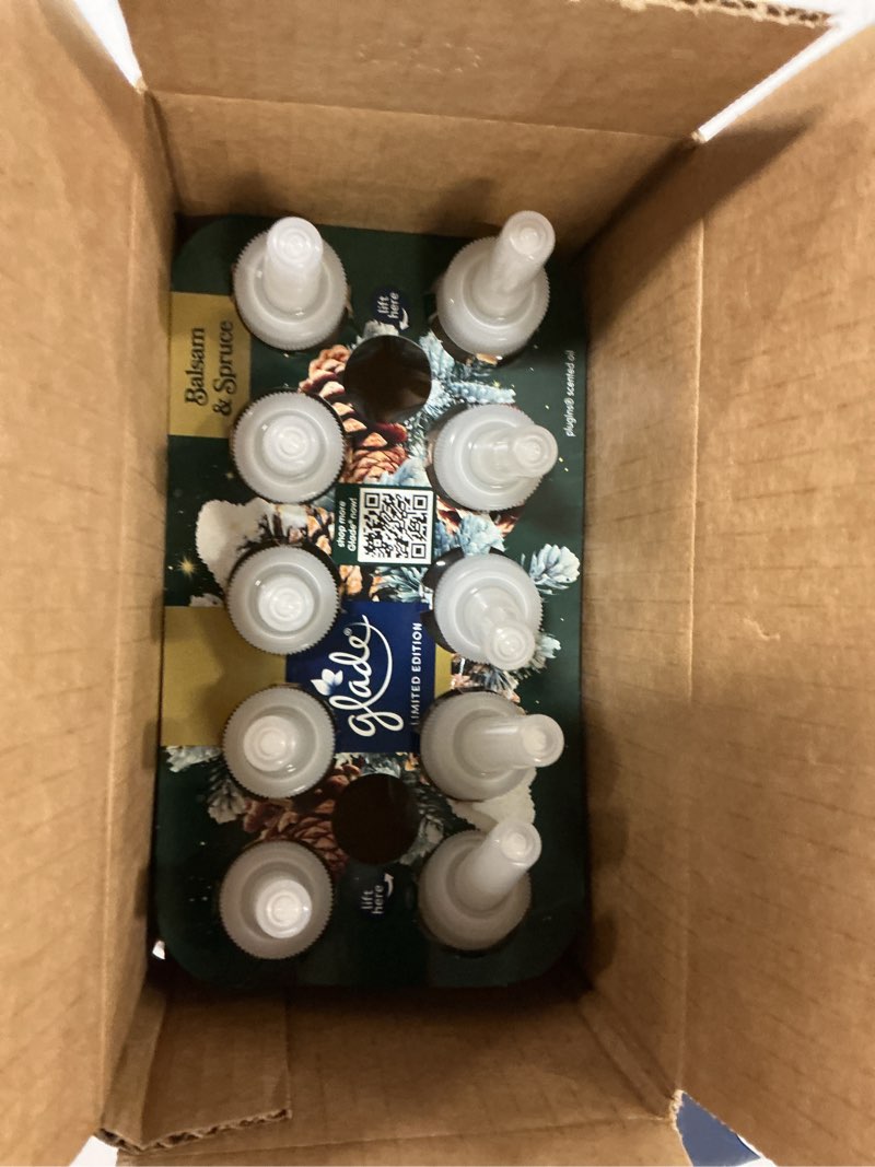 Glade PlugIns Refills Air Freshener, Balsam & Spruce, Scented and Essential Oils for Home and Bathro
