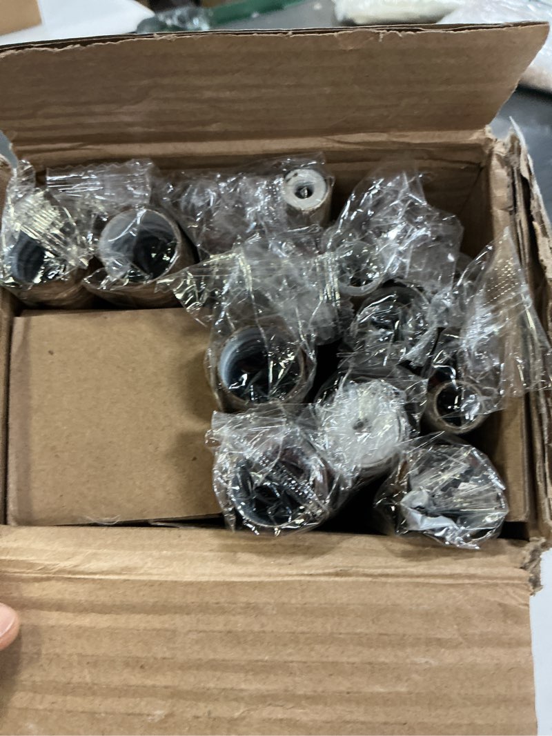 Condition photo showing Good Condition for Double Curtain Rod, Boho Wood Decorative Long Dual Curtain Rods for Windows 84 to 120 Inch, 1" Adjustable Heavy Duty Double Rod, Handmade Imitation Weathered Wood Grain Leaf Finial Design Weathered Wood 36"-120"