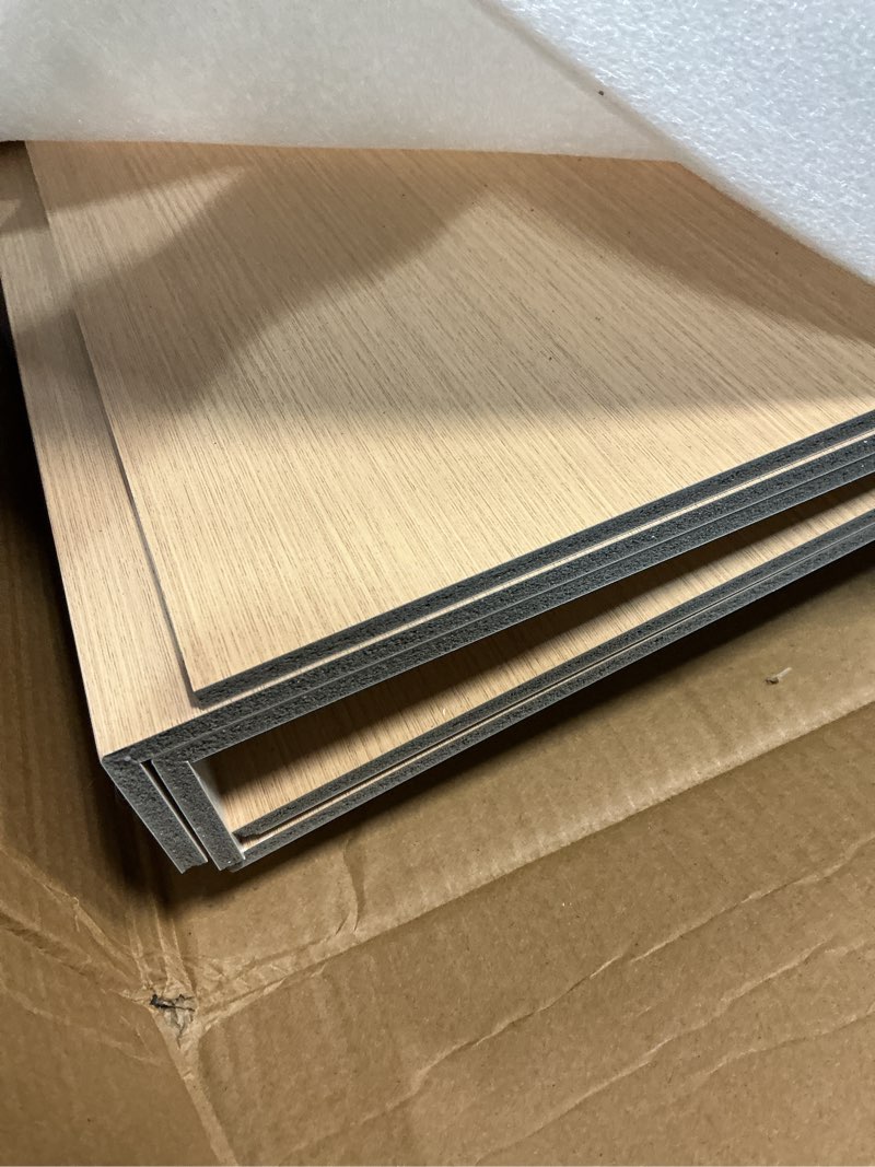 Condition photo showing Good Condition for 5 pack 36x16in wire shelf cover for pantry, closet, kitchen – waterproof pvc wood-look wire rack covers for shelves, multiple no-tool installation 36x16x2in wood
