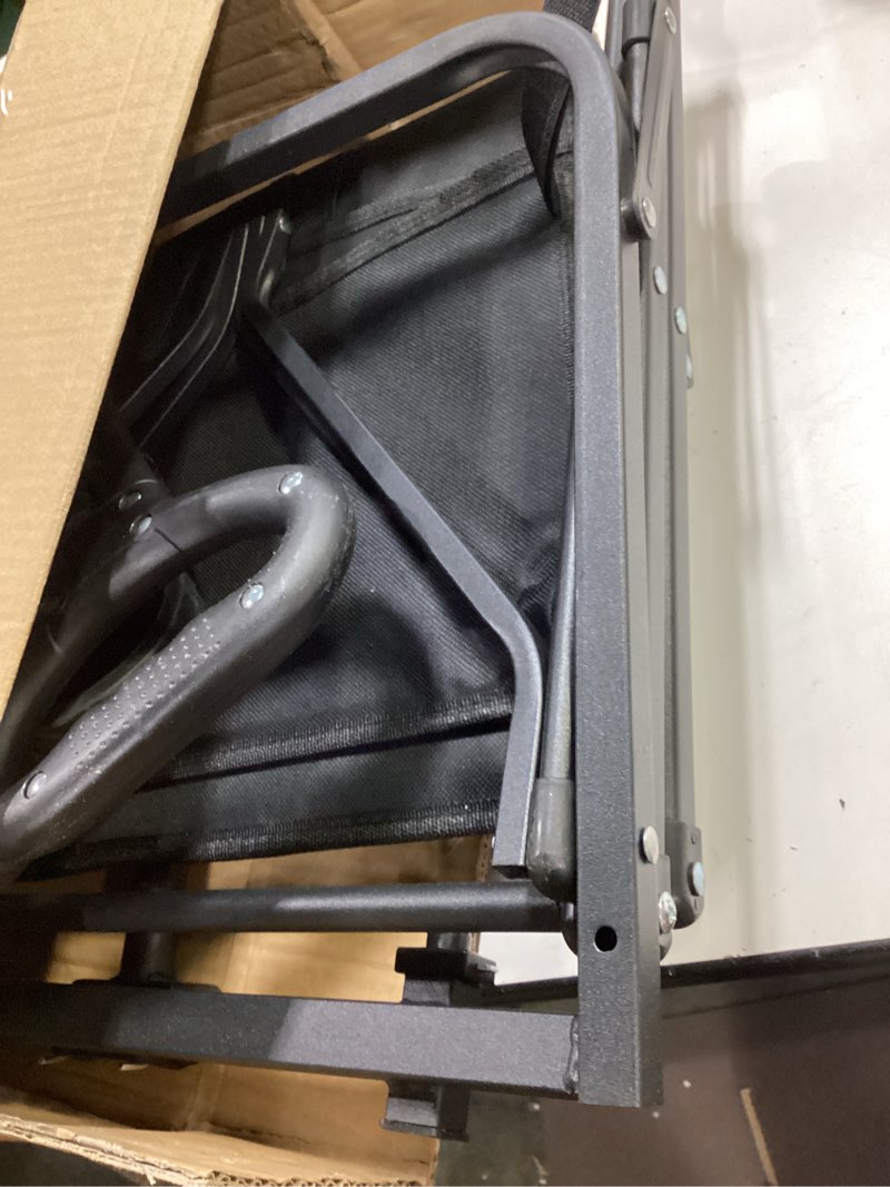 Condition photo showing Good Condition for Collapsible Wagon with Wheels, 370lbs Weight Capacity Foldable Beach Wagon with Flexible Handle Portable Utility Wagon Cart for Outdoor, Grocery, Garden, Camping