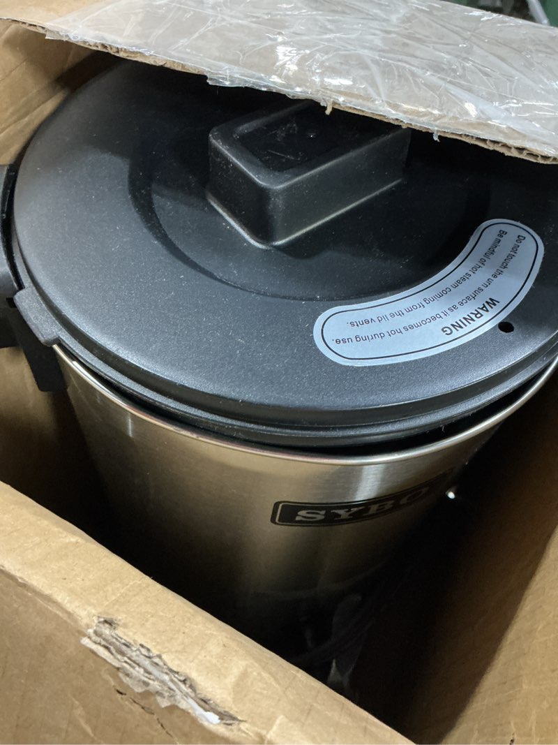 Condition photo showing As Is for SYBO 6L Commercial Coffee Maker, Stainless Steel Coffee Urn With Cool-Touch Handles, Electric Coffee Pot Hot Beverage Dispenser, Quick-Brewing Coffee Urn, For Events,Party & Catering - 45 Cup 45Cup-Black