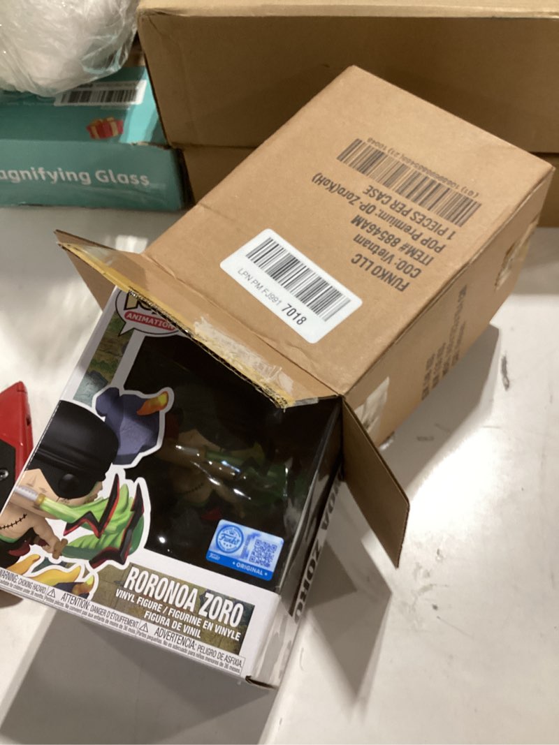 Condition photo showing New/Like New for Funko Pop! Premium: One Piece - Roronoa Zoro - Amazon Exclusive - Collectable Vinyl Figure - Gift Idea - Official Merchandise - Toys for Kids & Adults - Anime Fans - Figure for Collectors and Display