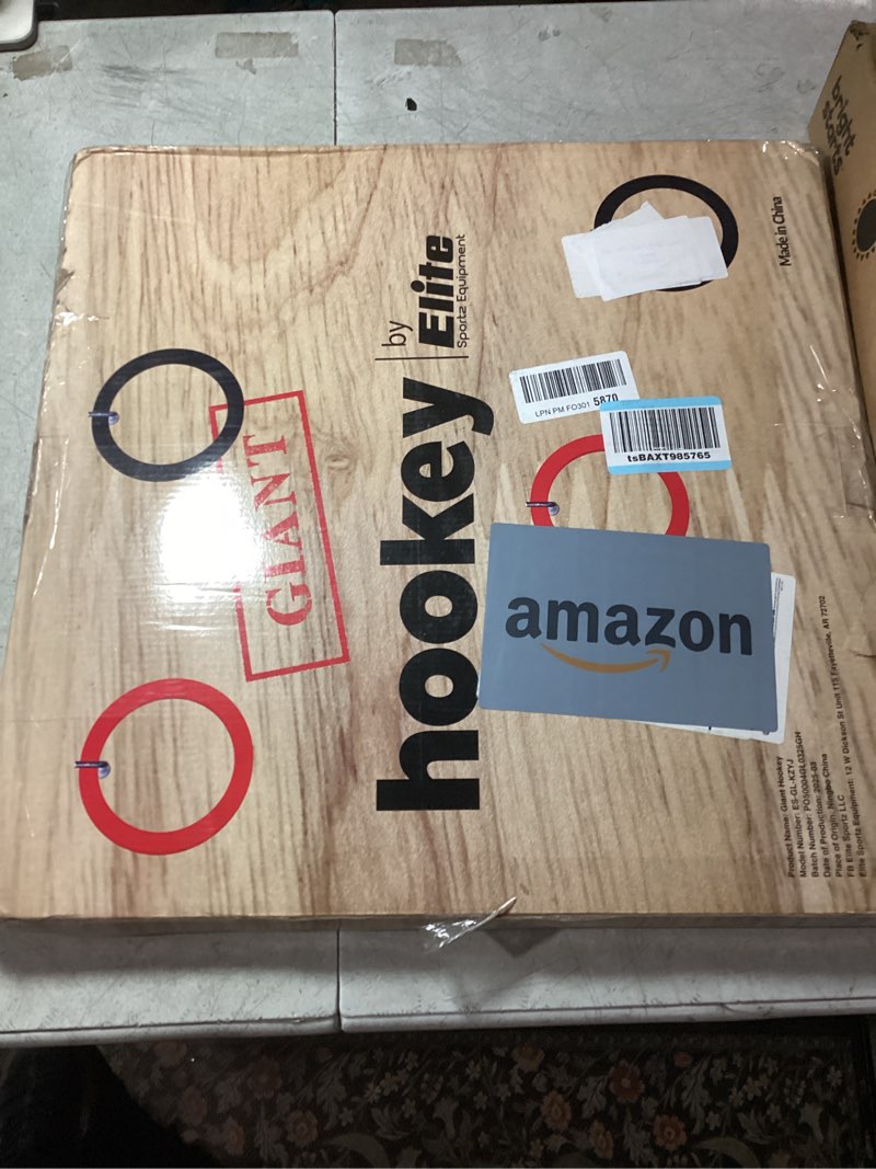 Condition photo showing New/Like New for Elite Sportz Equipment Ring Toss Game | Sturdy Wooden Board Set for Kids Outdoor Games | Camping Activities - Adults & Kids Picnic 20"