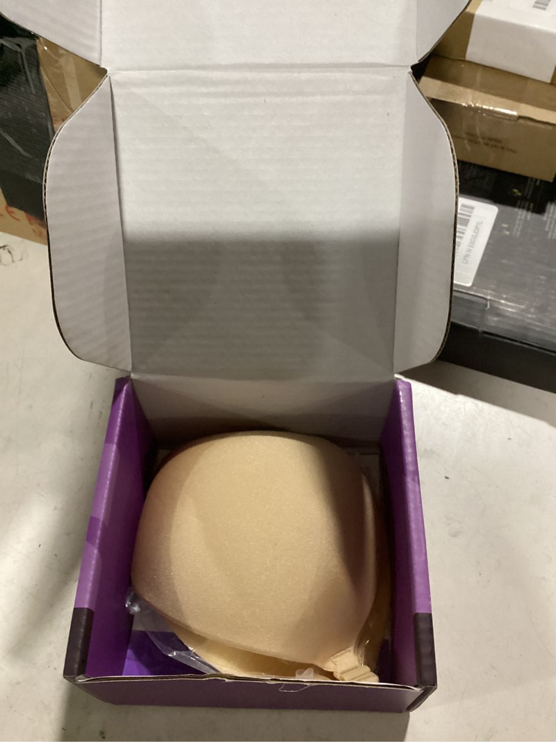 Condition photo showing New/Like New for invisible strapless sticky bra push up for women, ultra adhesive bra for backless dress, cleavage bra lift novelty bras (b cup, light beige) light beige 32-36b