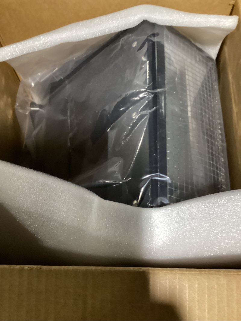 Condition photo showing New/Like New for 8 Inch Hooded Wall Vent with Screen and Damper,Wall Exhaust Vent Cover Cap,Dryer Vent Cover Outside,External Extractor Wall Vent Hood for House Kitchen Range Hood Air Ventilation Black Black 8 Inch