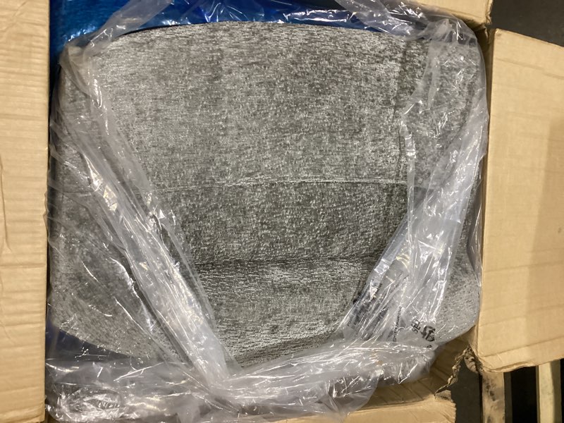Condition photo showing As Is for (similar too & possibly used)mcombo triple motor power lift recliner chair with massage and lumbar and seat heating, rolled arms, adjustable headrest for elderly people, fabric 7888 (grey, medium) medium grey