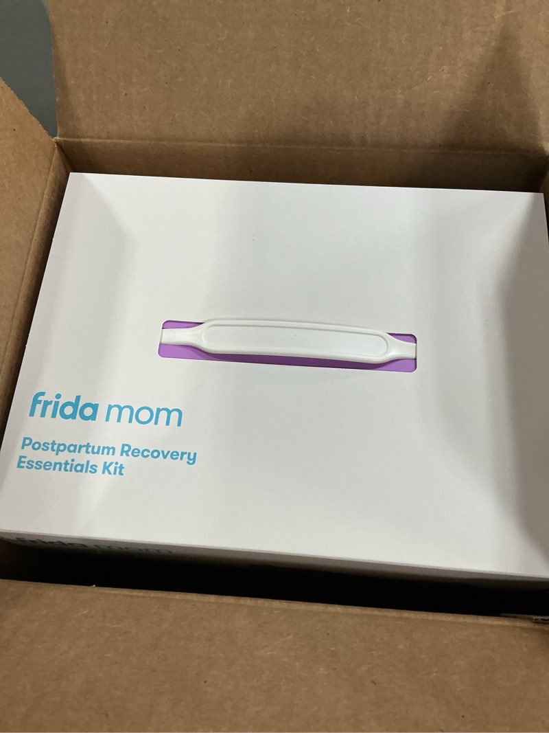 Condition photo showing New/Like New for Frida Mom 11pc Postpartum Essentials Kit Gift Set, Hospital Bag Must Haves for New Mom, Includes 4 Disposable Postpartum Underwear, 4 Ice Maxi Pads, Perineal Healing Foam & 24 Pad Liners & Peri Bottle Postpartum Kit(EXP 06/19/2027)