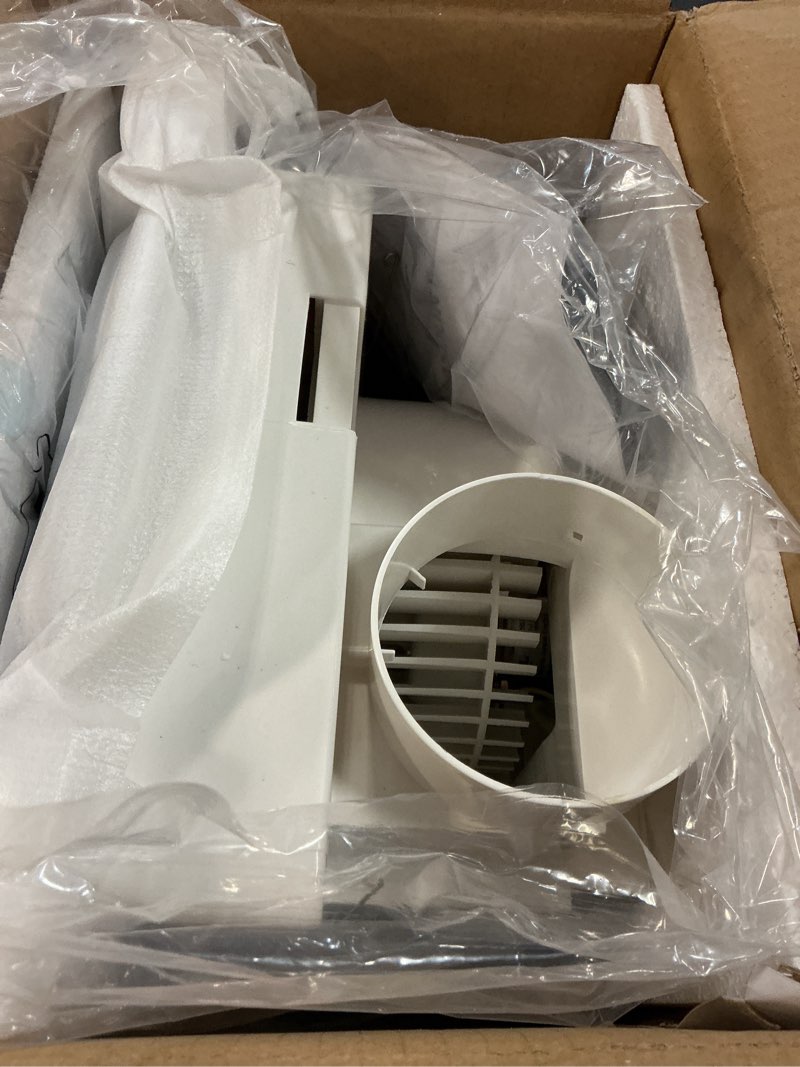 Condition photo showing Good Condition for fasdunt bathroom exhaust fan with light - ultra quiet 1.0 sones, 110 cfm bathroom ceiling vent fan with led light combo, fits for home bath office hotel, easy installation single light-white