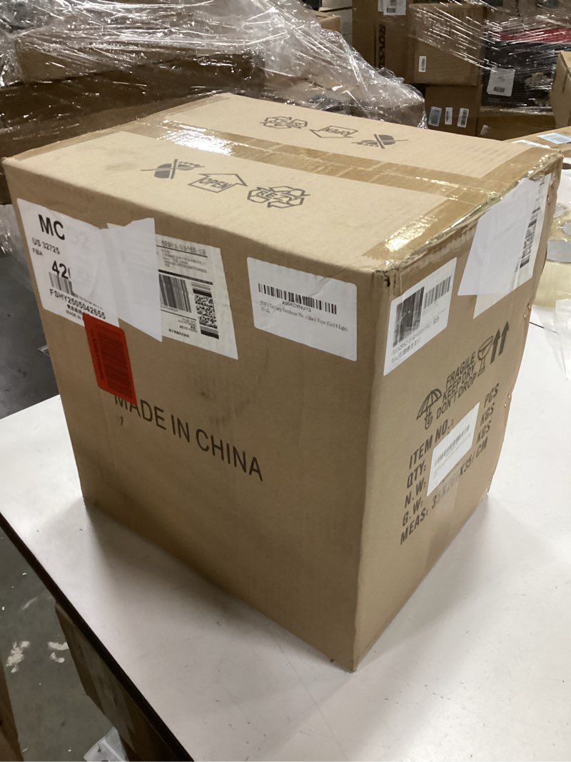 Condition photo showing New/Like New for 6-Light Black Chandelier, Farmhouse Rustic Dining Room Light Fixture Over Table, Modern Geometric Industrial Metal Hang Lighting Fixtures, for Foyer Entryway Kitchen Island Hallway Bedroom Living Room Black 6-Light