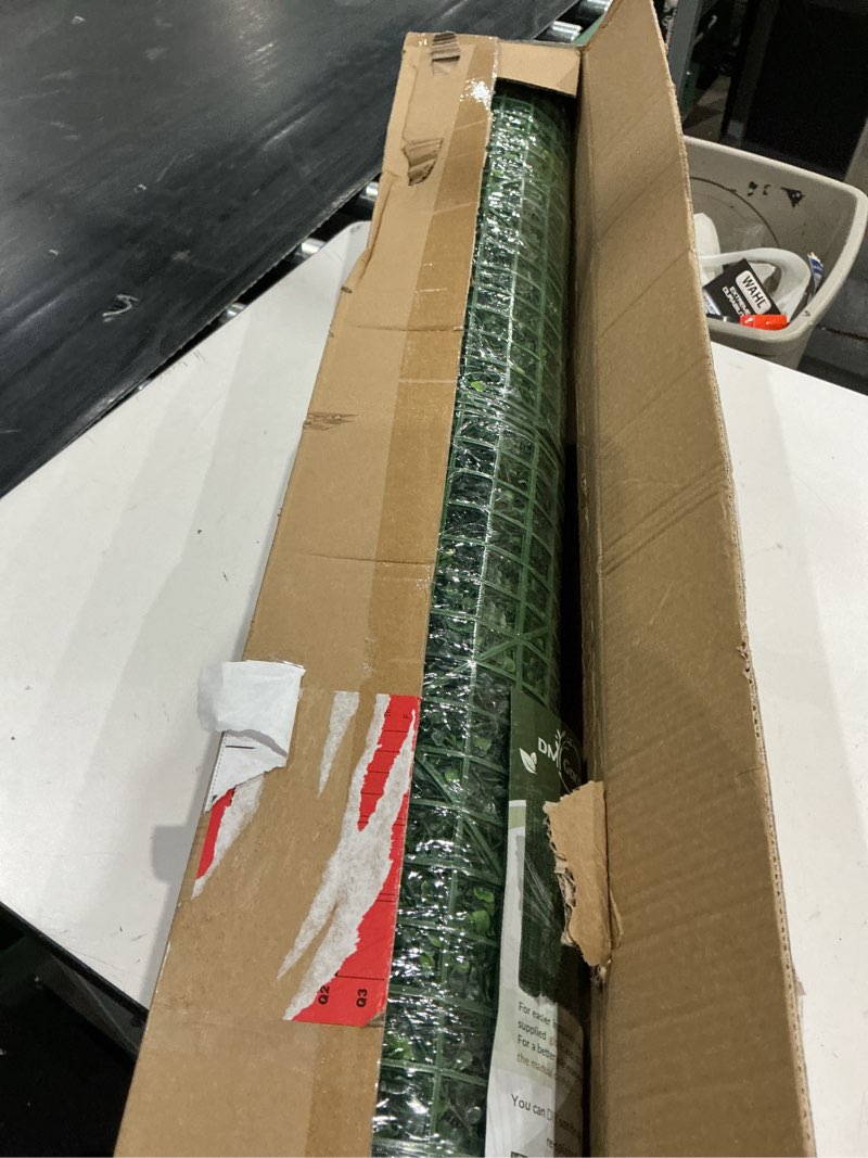 Condition photo showing New/Like New for artificial boxwood backdrop roll: 40"x120" (33.5 sqft) uv-anti greenery faux grass hedge for indoor outdoor green wall decor, patio privacy screen, garden fence covering