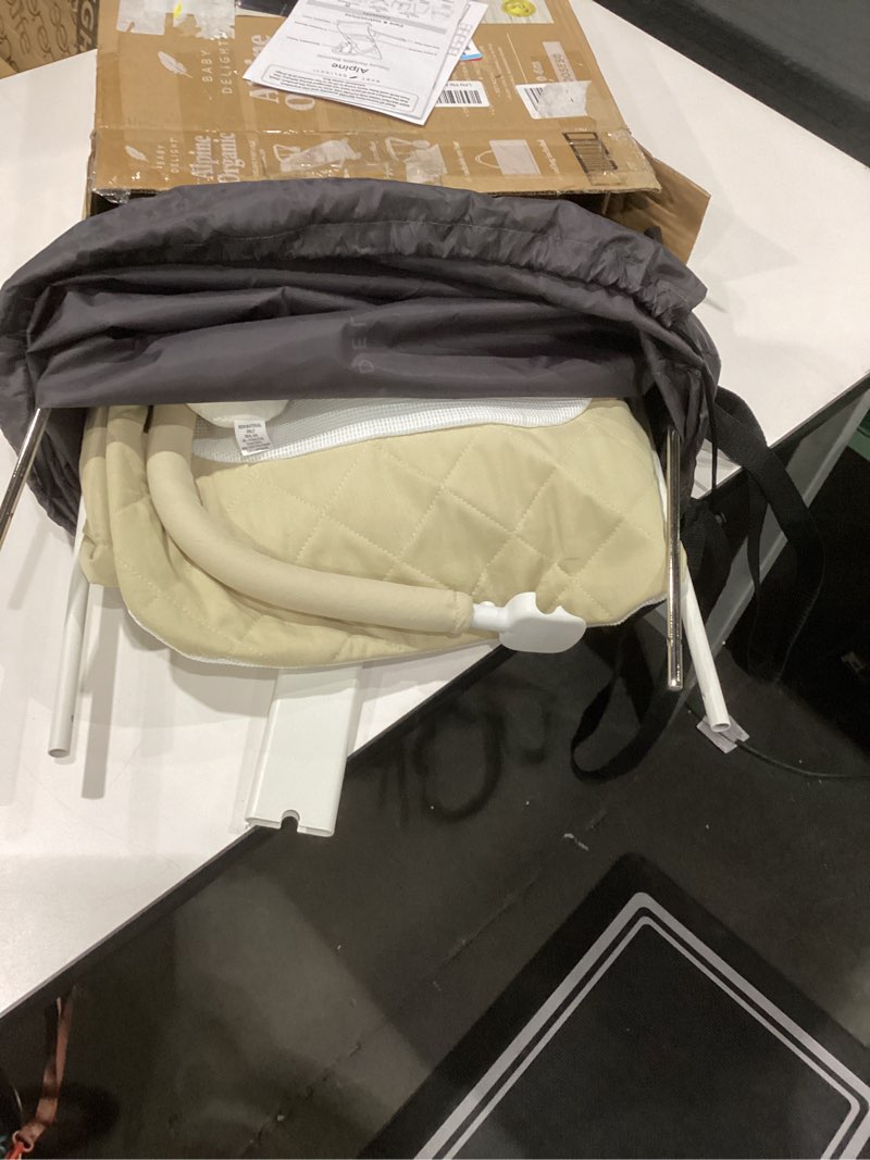 Condition photo showing Good Condition for Baby Delight Alpine Deluxe Portable Bouncer, Infant, 0-6 Months, 100% GOTS Certified Cotton Fabrics, Organic Oat