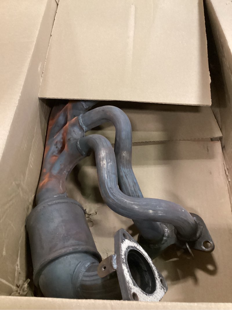 Condition photo showing As Is for walker ultra epa 16689 direct fit catalytic converter with integrated exhaust manifold for subaru forester