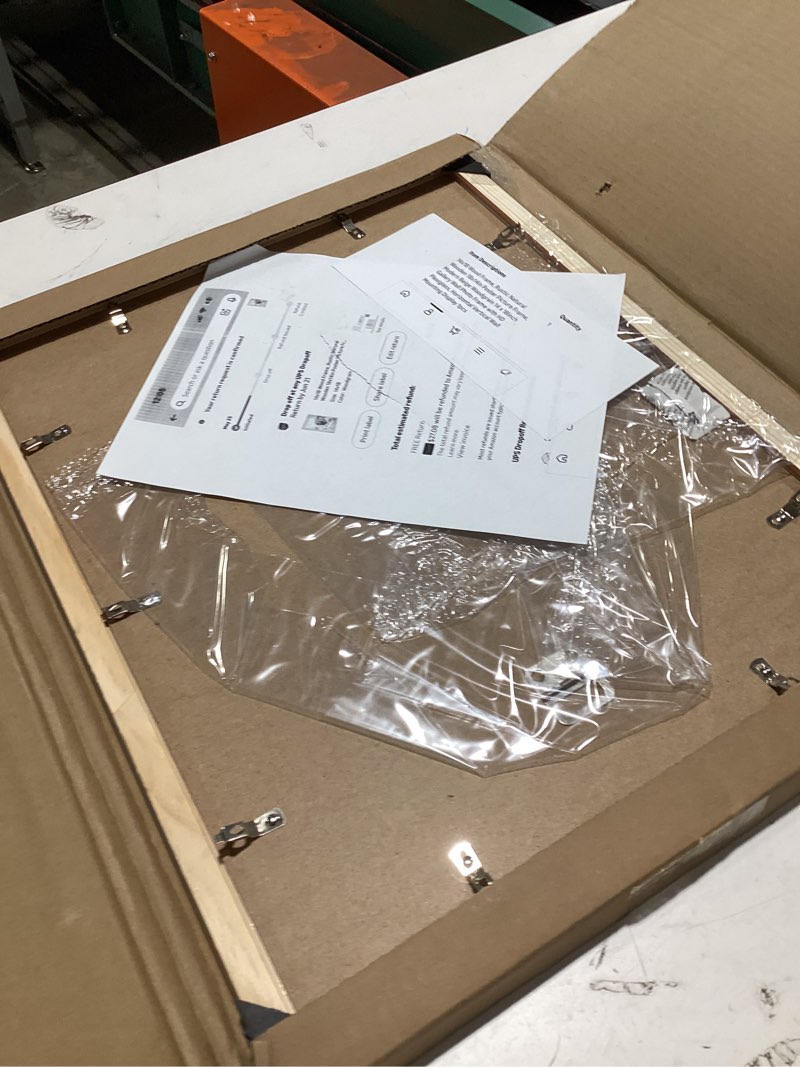 Condition photo showing Good Condition for 14x18 wood frame, rustic natural wooden 18x14in poster picture frame, modern beige woodgrain 14 x 18inch gallery wall photo frame with hd plexiglass, horizontal vertical wall mounting display 1pcs woodgrain 14x18