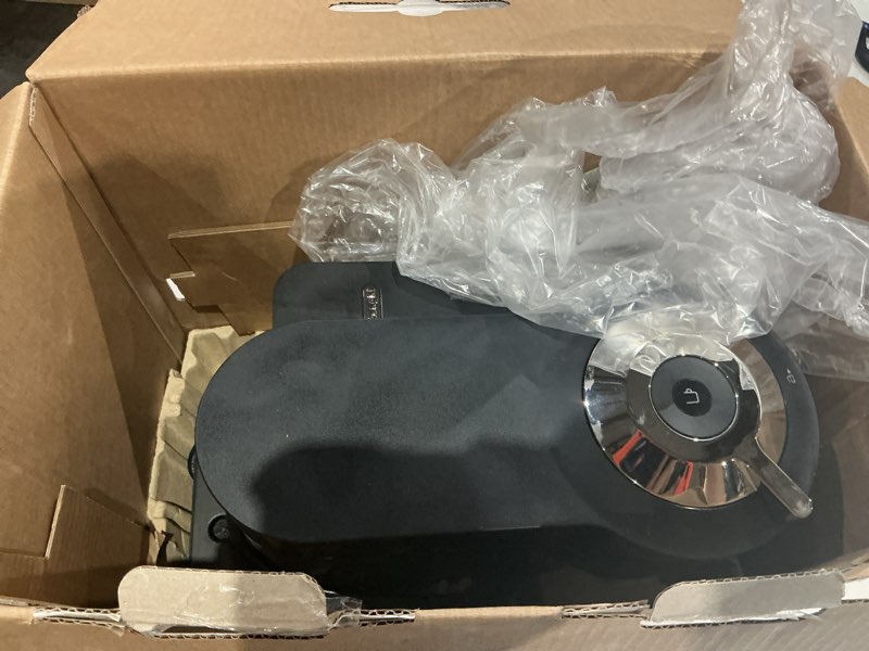Condition photo showing As Is for nespresso vertuo lattissima coffee and espresso maker by de'longhi, matte black & glossy