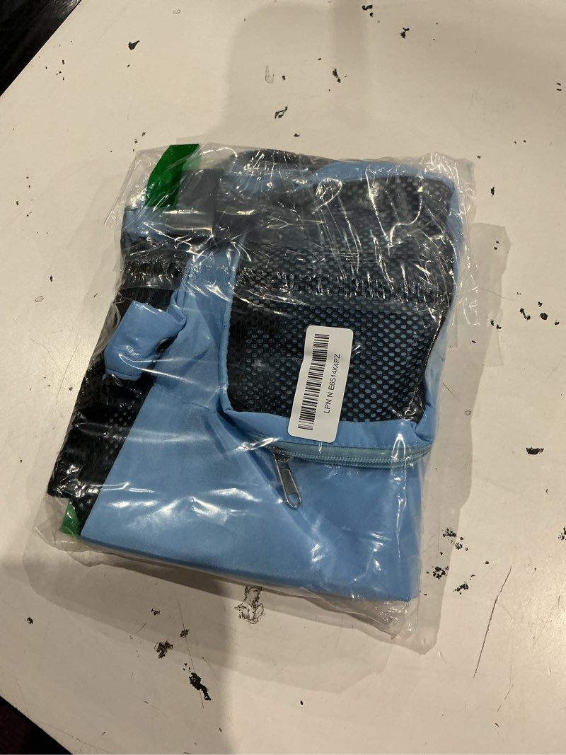 Condition photo showing Good Condition for beach backpack with wet pocket drawstring mesh beach bag waterproof swimming pool backpack for men and women blue