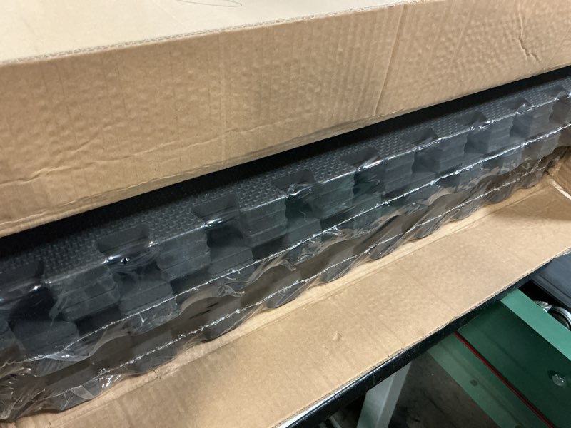 Condition photo showing Good Condition for cap puzzle exercise mats | 1/2” thick eva interlocking foam tiles for home gym flooring | multiple options t - black 12 tiles (48 sq ft)