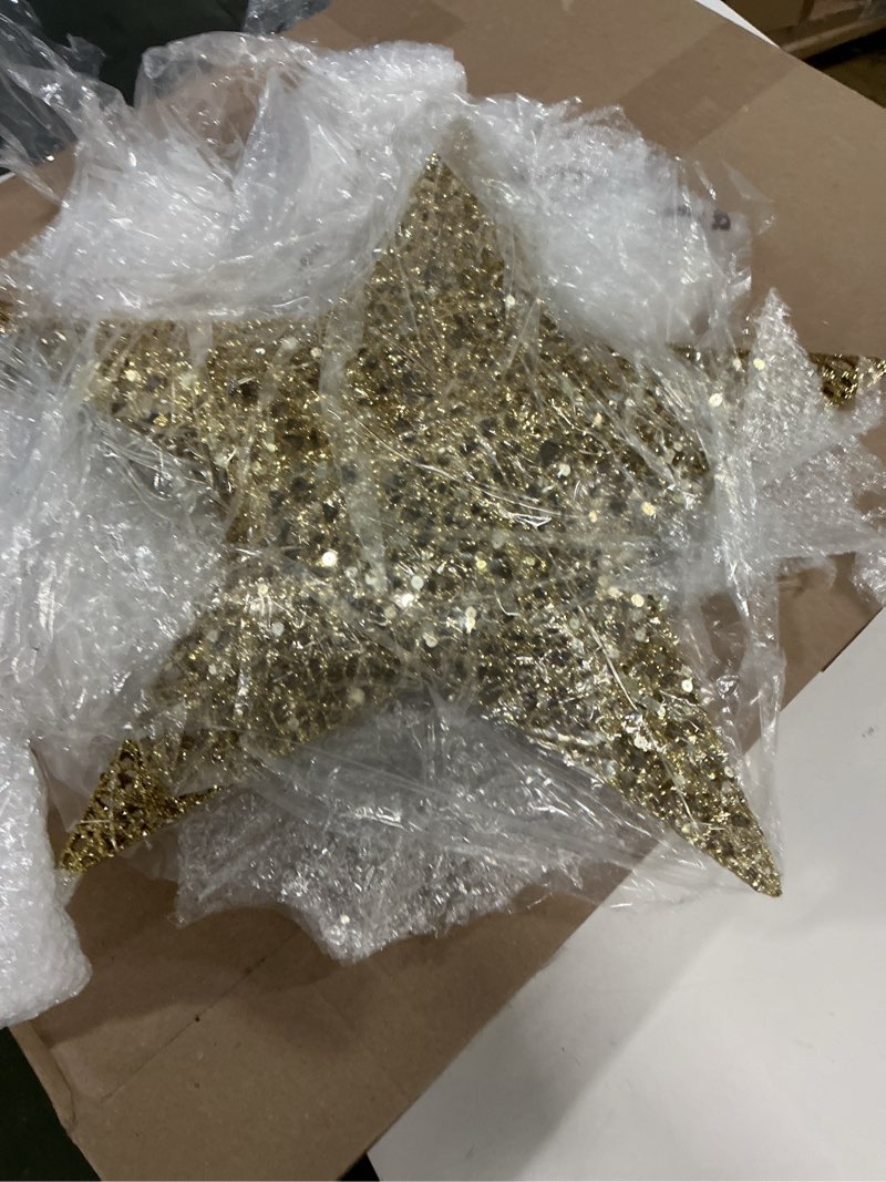 Condition photo showing Good Condition for Retisee Golden Hanging Outdoor Christmas Star Light, 20 Inches LED Lights for Christmas Decorative W