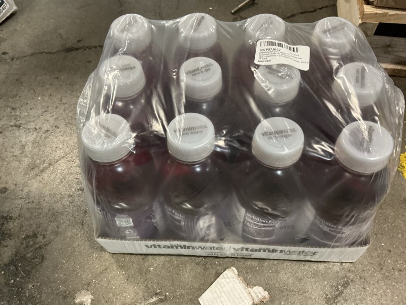 Condition photo showing New/Like New for (Dec.08.2025)vitaminwater XXX Acai-Blueberry-Pomegranate Zero Sugar, Flavored Water Beverage, 20 fl oz Bottles, 12 Pack Zero Sugar XXX Açai Blueberry Pomegranate 20.05 Fl Oz (Pack of 12)