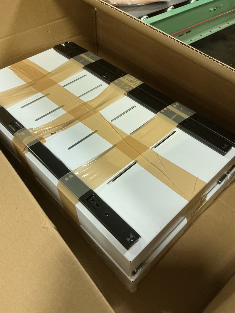 Condition photo showing Good Condition for PAKETA 2 Pack Expandable Pull Out Cabinet Organizer, 21'' Deep Pull Out Drawers for Cabinets, Upgrade 3 Slide Rails Sliding Drawers for Cabinets with Adhesive Nano Film (White, 21"D X 12-20"W) 21"D X 12-20"W (2 Pack) White