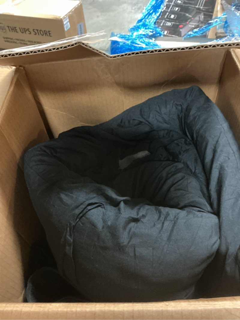 Condition photo showing As Is for Sportneer Camping Cots for Adults: 1200D Double Layer Oxford Camping Cot with 2 Side Pockets - Heavy-Duty Comfort Cot Bed for Camping Travel Tent Day Outdoor & Home Guest, Ease of Setup 1 Black+black