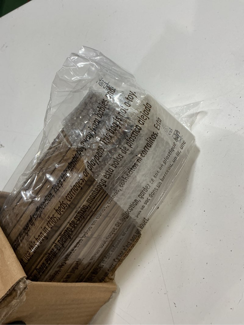 Condition photo showing New/Like New for lazblinds cordless bamboo roman shades, 36x64, highfield teak | privacy blinds for interior windows, room darkening roll up bamboo blinds for home & patio pricacy - highfield teak 36" w x 64" h