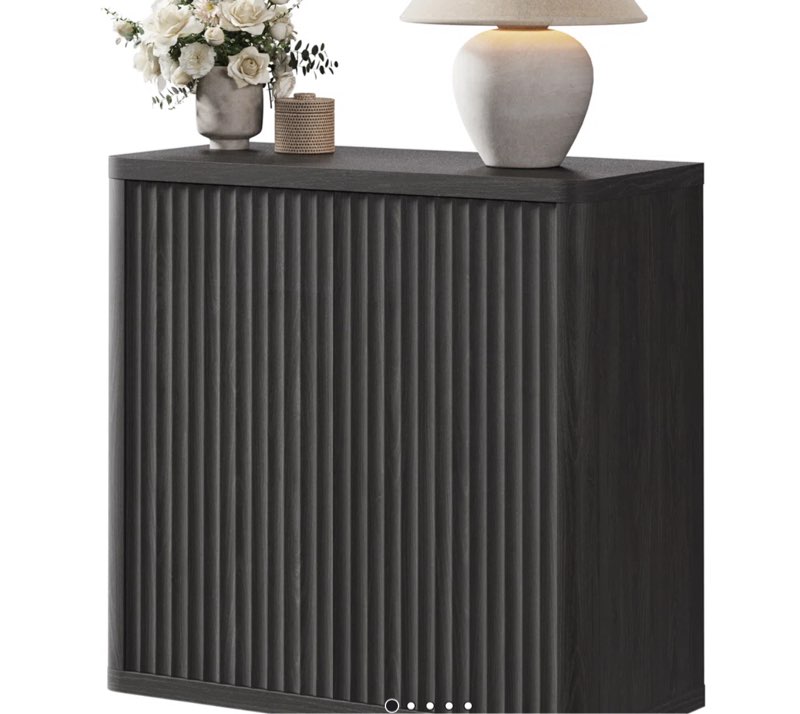 cesiro 34.6'' wide buffet sideboard with adjustable shelves