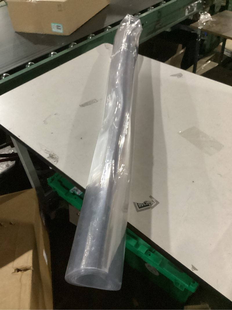 Condition photo showing Good Condition for NECAUX Custom 56 x 75 Inch Clear Table Cover Protector, 1.5mm Thick Wood Grain Transparent Table Pad Non-Slip Tablecloth Plastic Protective Pad for Dining Room Table, Conference Table 56" x 75" Clear 1.5mm