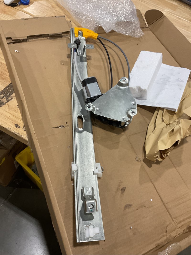 Condition photo showing As Is for vurkcy rear left driver side power window regulator with motor compatible with jeep liberty kj kk 2002 2003 2004 2005 2006, replace oe 748-569