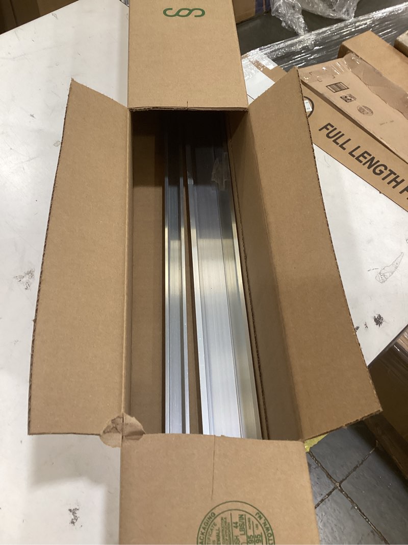 Condition photo showing Good Condition for concealed sliding barn door hardware kit,48" heavy duty sliding door hardware and track kit, quiet barn door track system, hidden barn door hardware kit for interior doors