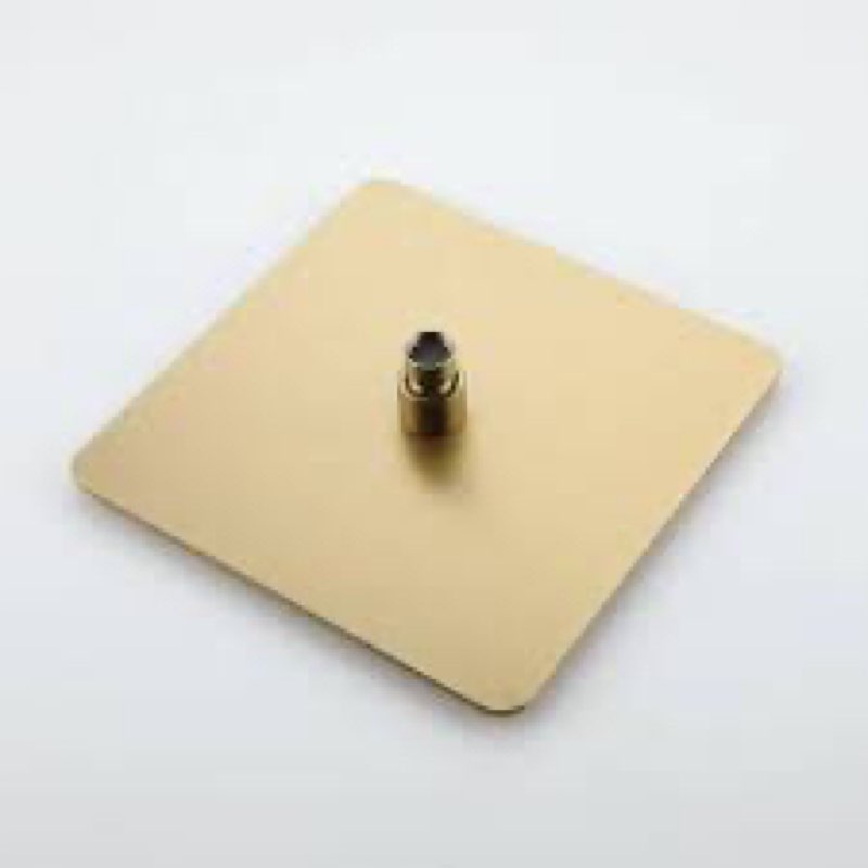 Cabezal de ducha de lluvia, cabezal de ducha de cascada de alta presión con ángulo ajustable y boquillas de silicona antiobstrucciones, ducha superior de baño de lujo, cuadrado titanio dorado