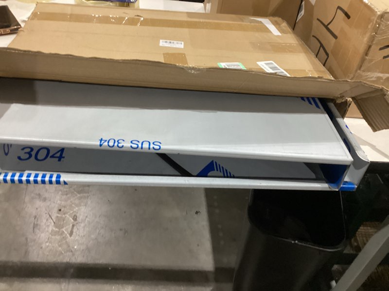 Condition photo showing As Is for gas noodle board stove cover: mineye 2 in 1 gas stove top cover stainless steel, gas stove cover board for gas and electric stove range expanding kitchen space, single size 15"x 22"x3 sliver