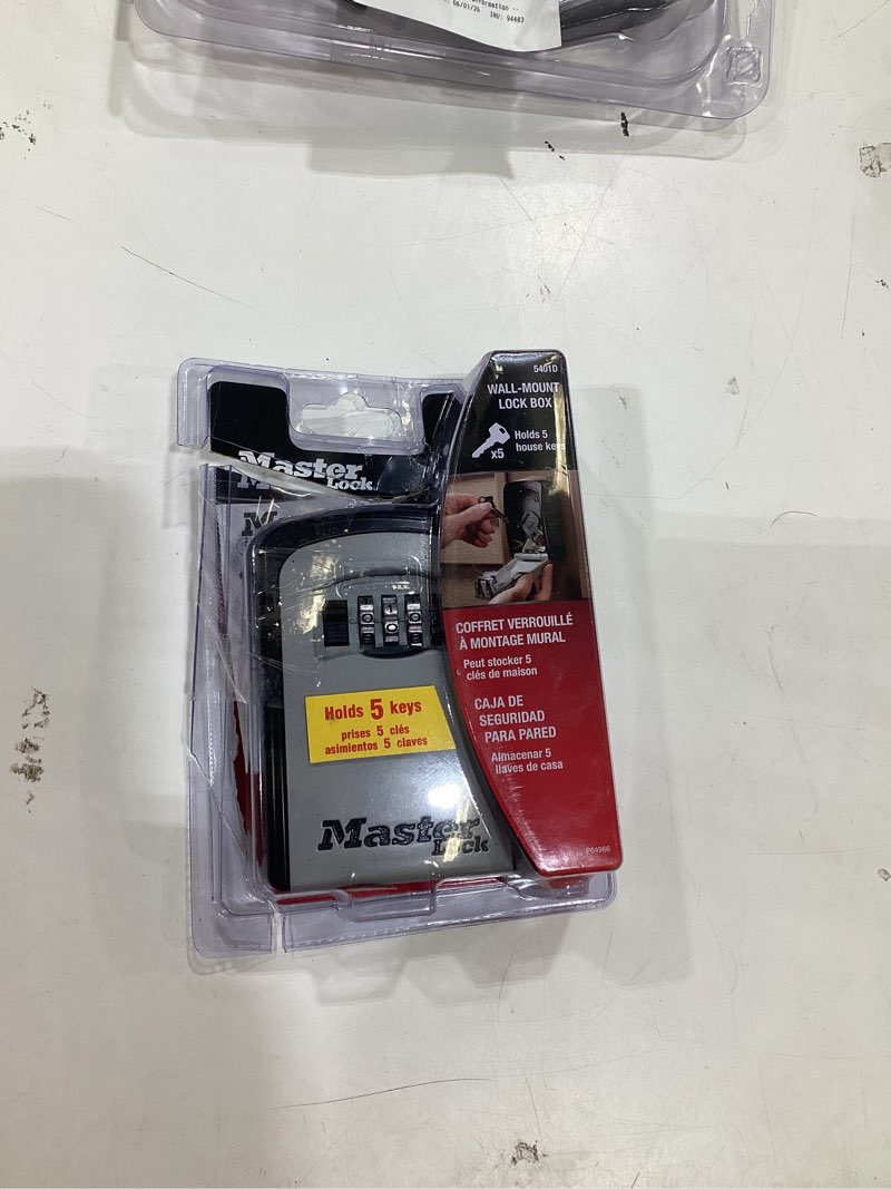 Condition photo showing Good Condition for master lock wall mount combination dials lock box