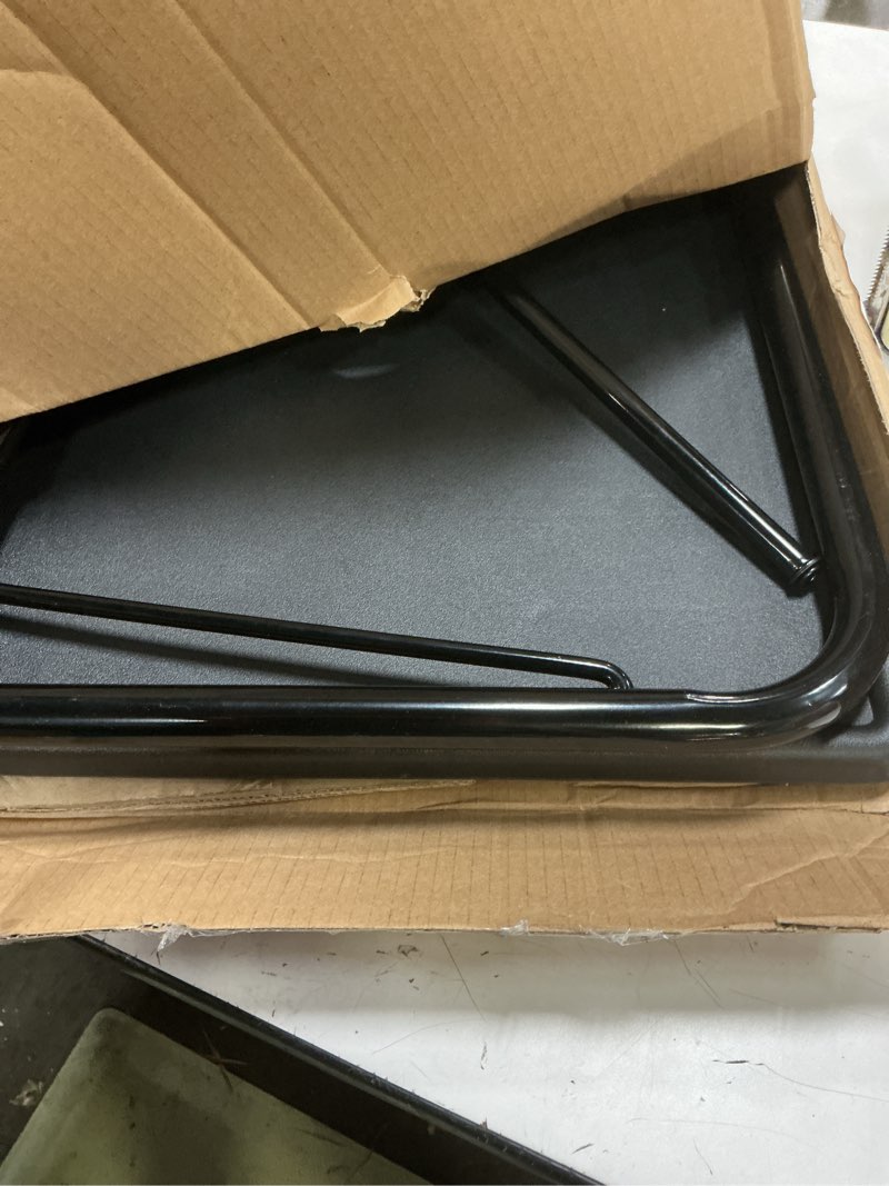 Condition photo showing Good Condition for loryergo tv tray - tv table for eating, folding table trays with 6 height & 3 tilt angle, tv tray table with removable cup holder, dinner tray for eating or working on couch, bed & office
