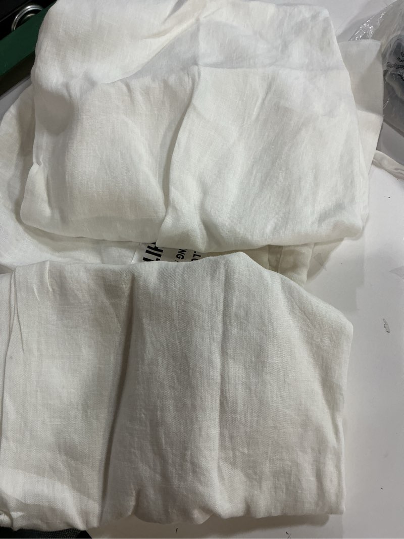 Condition photo showing Good Condition for quince,european linen pillowcase set of 2 /king/ivory