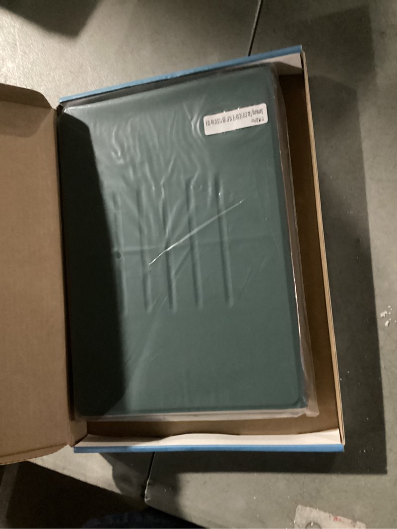 Condition photo showing New/Like New for Case for Samsung Galaxy Tab S10 Lite/ S10 FE 2025/ S9 FE 10.9 inch/ S9 11 inch with Screen Protector, Adjustable Angles Stand Back Cover Shockproof Premium PU Leather Case (Green)