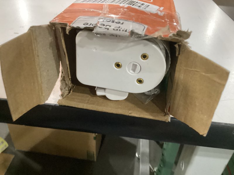 Condition photo showing As Is for Mesh baby and pet gate