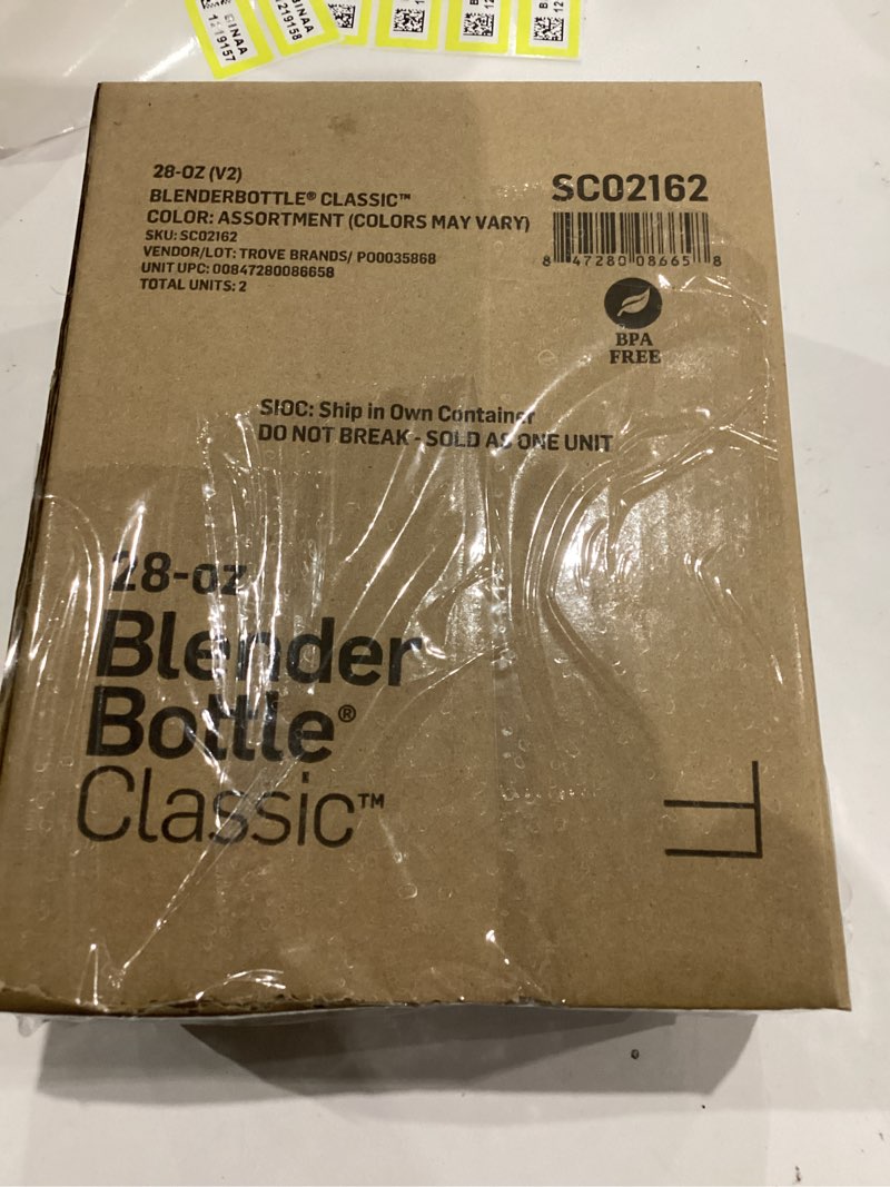 Condition photo showing Good Condition for BlenderBottle Classic V2 Shaker Bottle Perfect for Protein Shakes and Pre Workout, 28-Ounce, Colors May Vary, 2 Pack