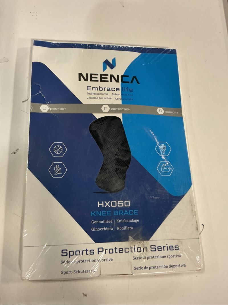 Condition photo showing New/Like New for NEENCA Professional Knee Brace for Pain Relief, Medical Knee Compression Sleeve, Knee Support with Horizontal Knit Tech for Meniscus Tear, ACL, Arthritis, Joint Pain, Runner, Workout XX-Large Upgraded Version - Black