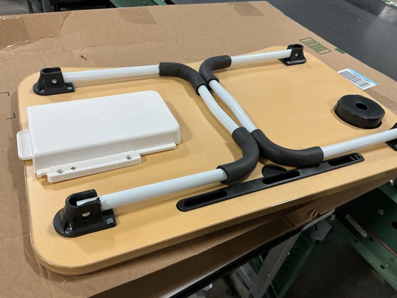 Condition photo showing As Is for Folding Table On Bed,Mini Desk Bed,Foldable Laptop Desk,Stand Foldable Desk for Writing,Reading, Working On Bed/Couch/Sofa,B-LightWalnut