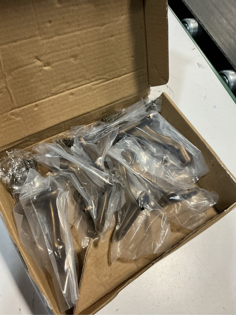 Condition photo showing New/Like New for khtumeware 10 pack 3 inch antique brass hand rail bracket heavy duty hardware for stairways, home or office stair support handrail brackets 10 antique brass