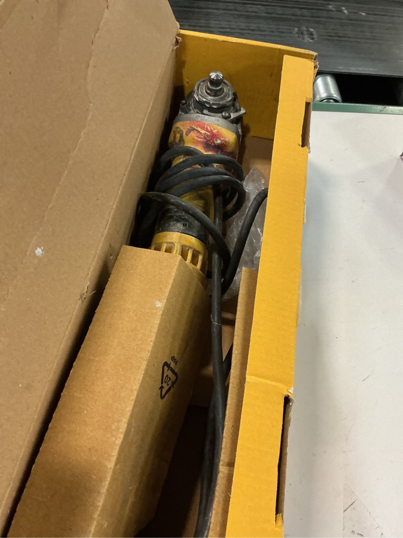 Condition photo showing As Is for DEWALT Angle Grinder Tool, 4-1/2-Inch to 5-Inch, Trigger Switch (DWE43116) Classic