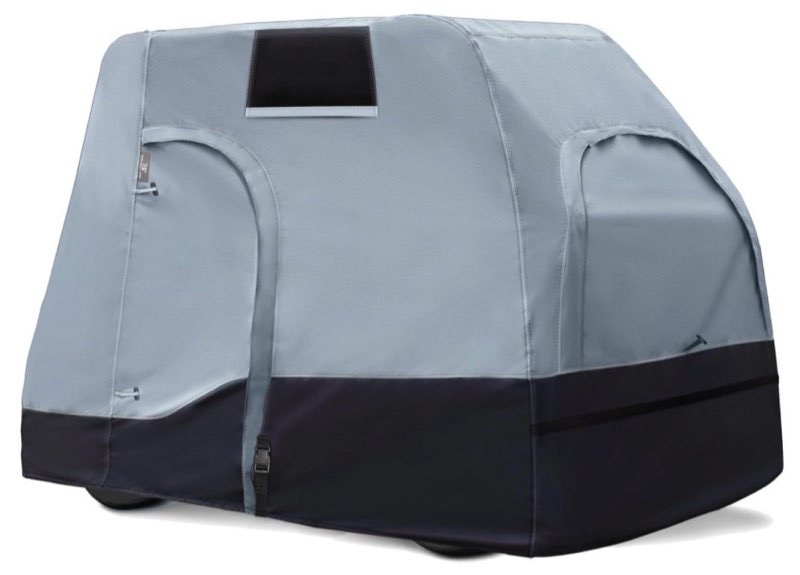 Explore Land Waterproof Golf Cart Cover Universal Fits for Most Brand 2/4/6 Passenger Car(Grey&Black